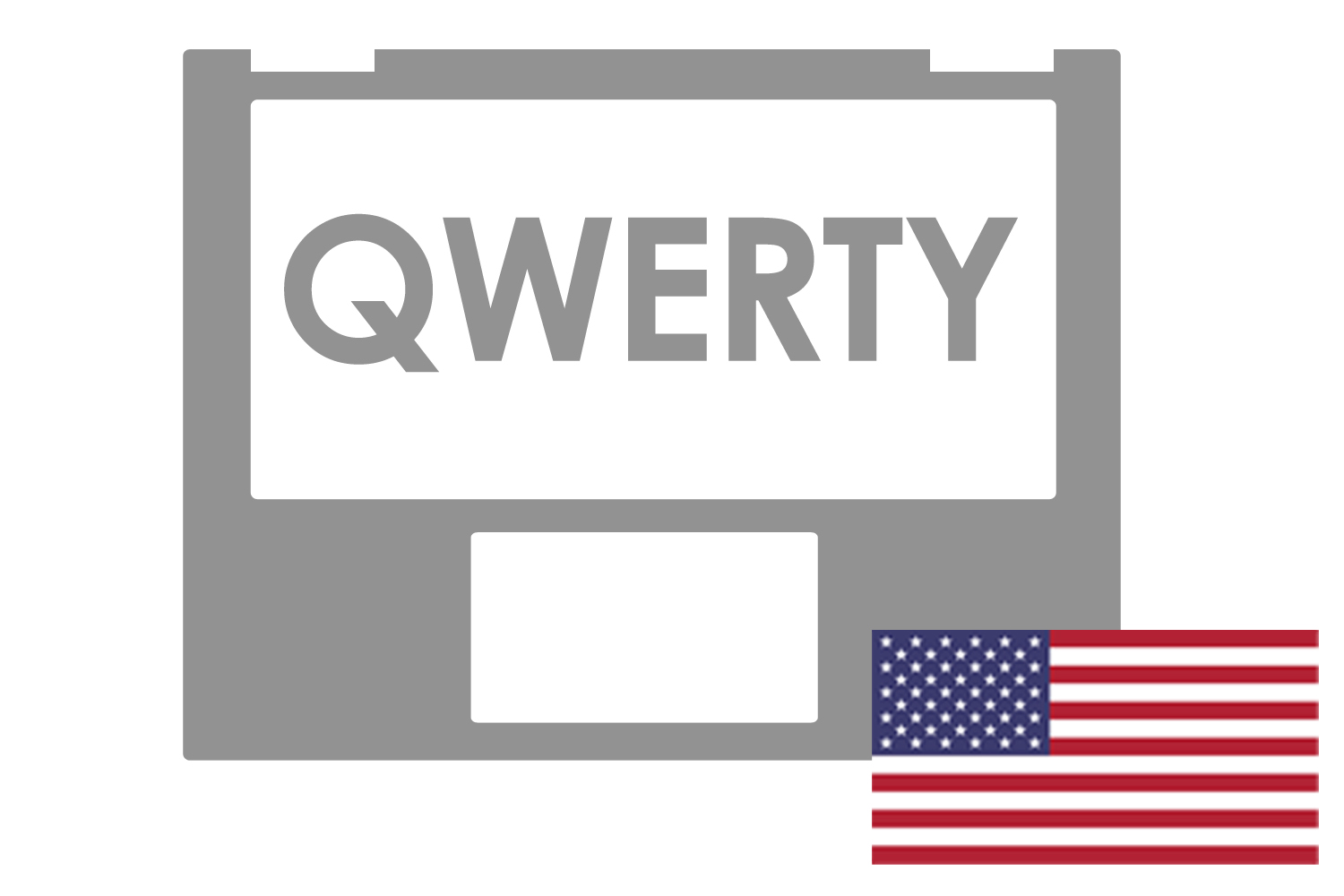 Asus Red QWERTY American Keyboard