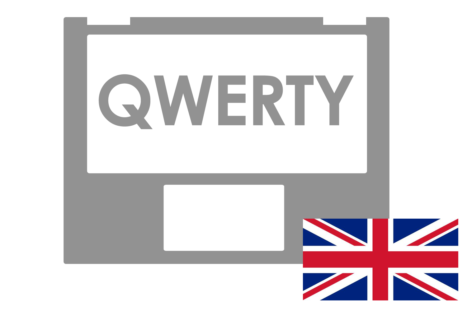 Asus Backlit anthracite gray United Kingdom QWERTY keyboard