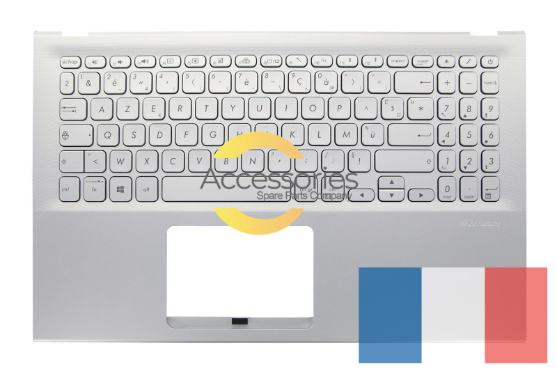 Asus Vivobook Silver backlit French keyboard
