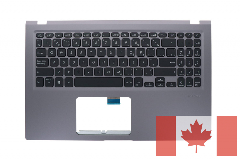 Official Canadian Asus VivoBook Keyboard - Gray