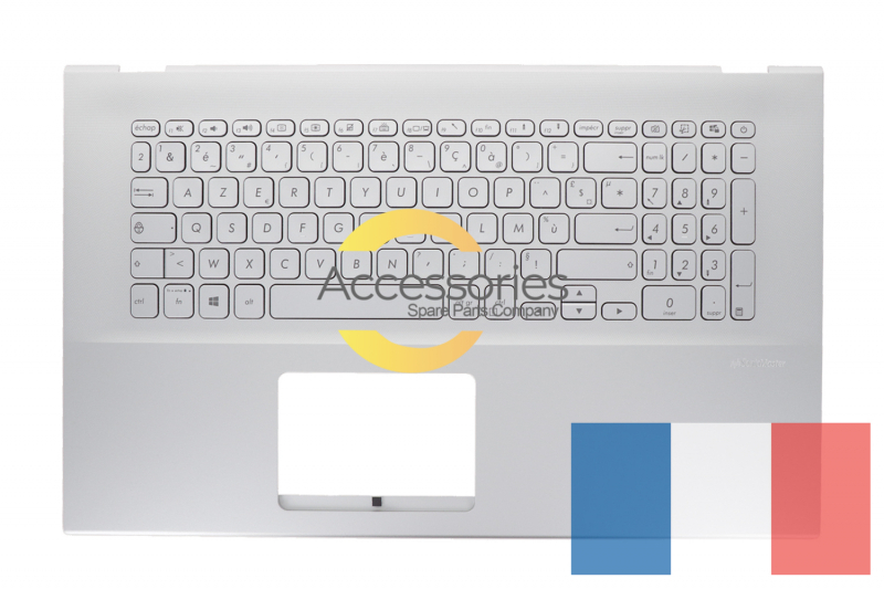Asus VivoBook French backlit silver keyboard