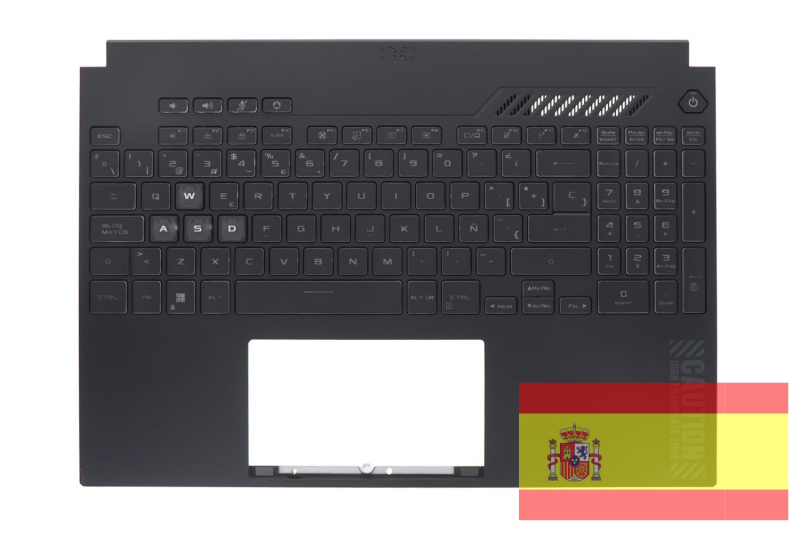 Asus Official TUF Gaming Black Backlit Spanish Keyboard