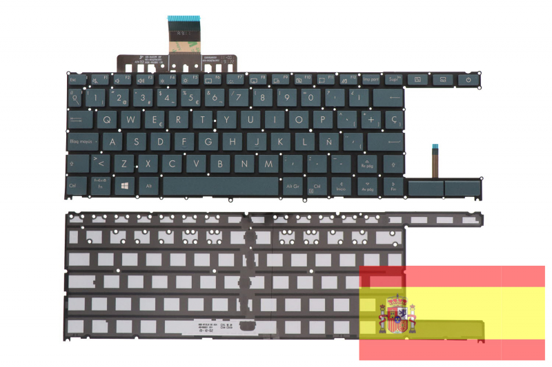 Official Spanish Blue Keyboard for Asus ZenBook Pro Duo Official Spanish Blue Keyboard for Asus ZenBook Pro Duo