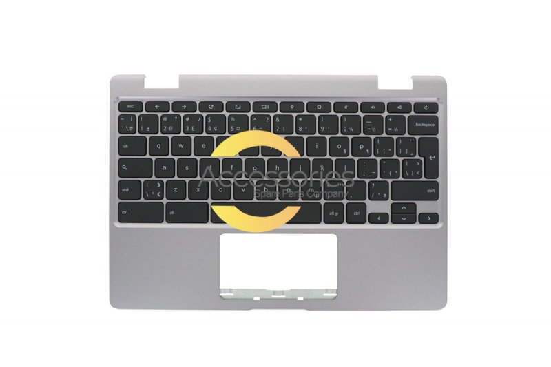 Asus Canadian Grey ChromeBook keyboard