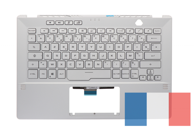 Asus replacement silver backlit keyboard