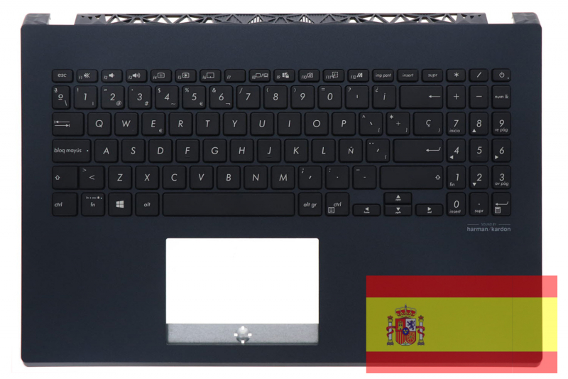 Official QWERTY Keyboard for Asus VivoBook S 15 Blue