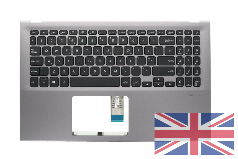 Genuine Asus VivoBook English Grey Keyboard Genuine English Keyboard for Asus VivoBook Gray