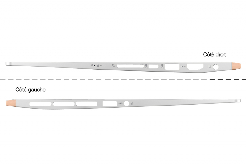 Asus ZenBook silver backlit keyboard