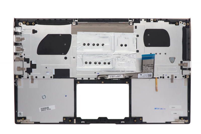 Asus ZenBook silver backlit keyboard
