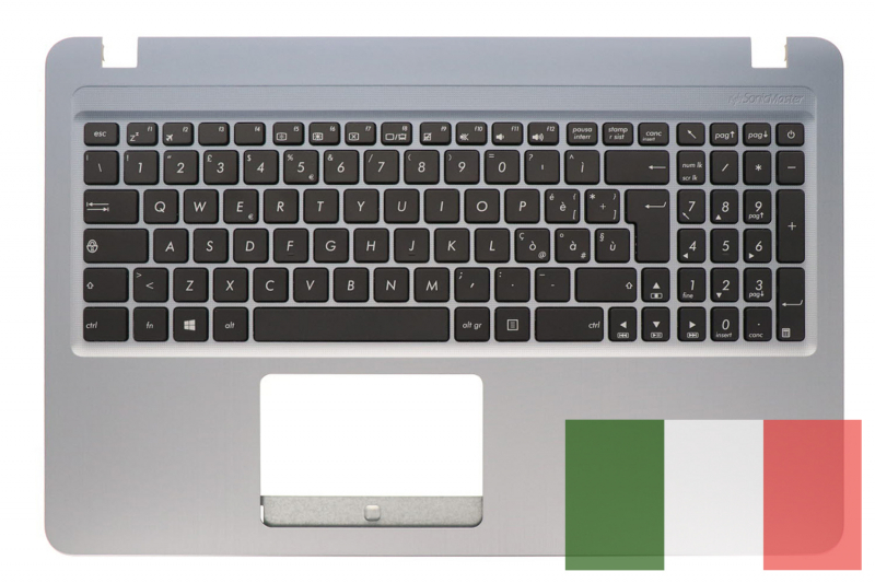 Official Silver Italian Keyboard for Asus VivoBook