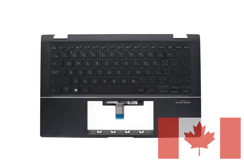 Asus ZenBook Canadian backlit keyboard gray