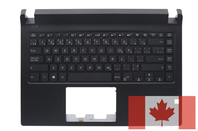 Black AsusPro Keyboard Canadian QWERTY