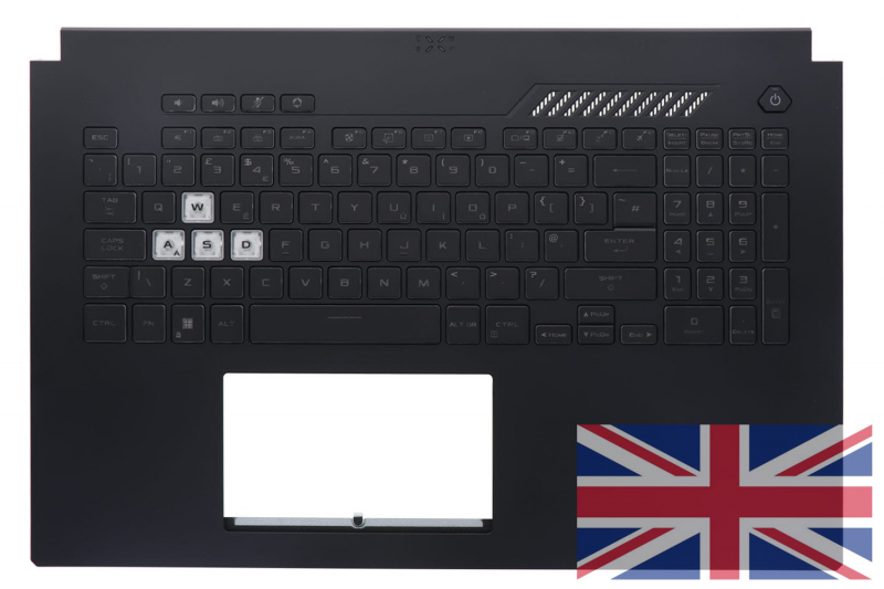 Asus TUF Gaming A17 English backlit keyboard