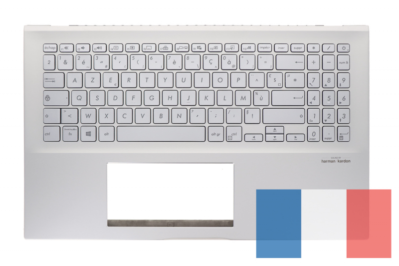 Backlit silver keyboard for Asus VivoBook S