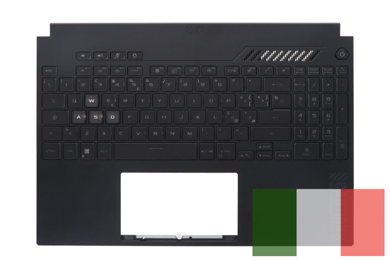 Asus TUF Gaming black backlit Italian replacement keyboard