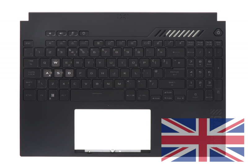 Asus TUF Gaming black backlit English replacement keyboard