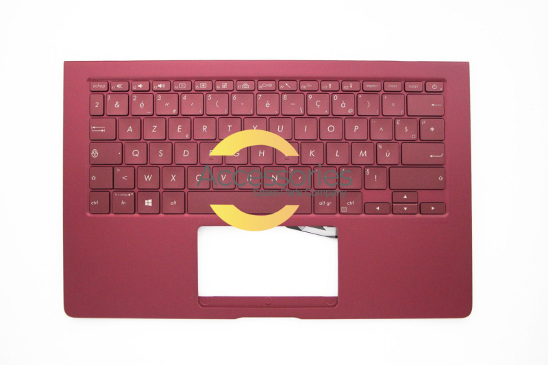 Asus ZenBook French Red backlit keyboard