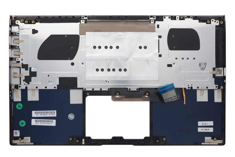 Blue Asus ZenBook backlit Belgian QWERTY keyboard
