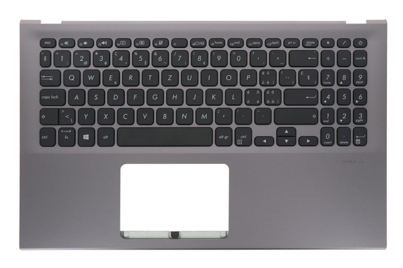 Swiss Keyboard Asus VivoBook 15 Gray QWERTZ