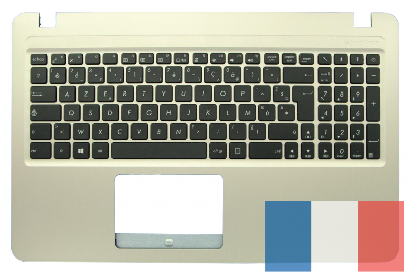 Gold replacement keyboard for Asus VivoBook