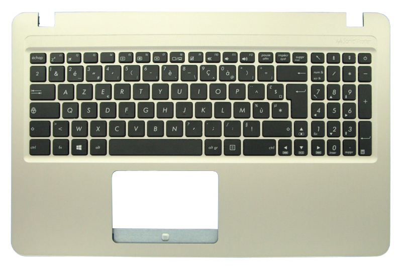 Gold replacement keyboard for Asus VivoBook