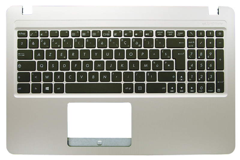 French replacement keyboard in gold for Asus VivoBook.