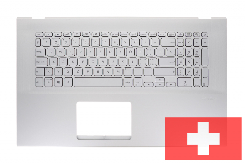 Asus VivoBook Silver Backlit Swiss keyboard