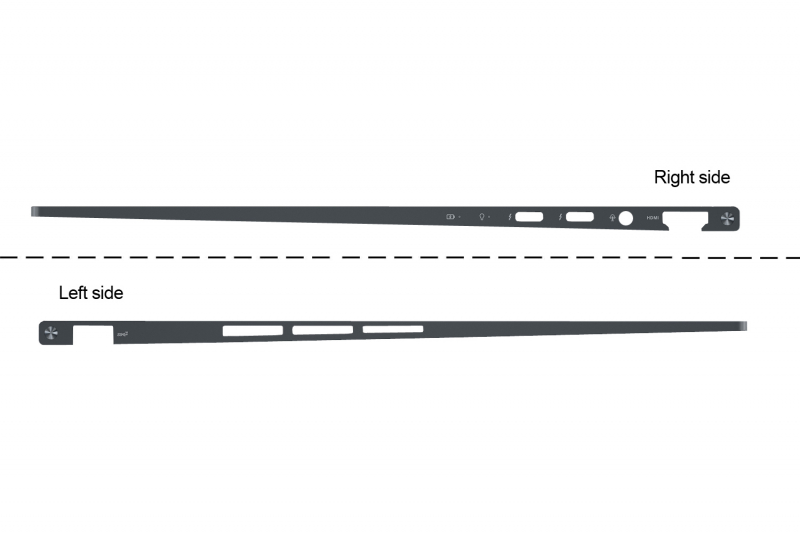 Asus ZenBook grey backlit replacement keyboard