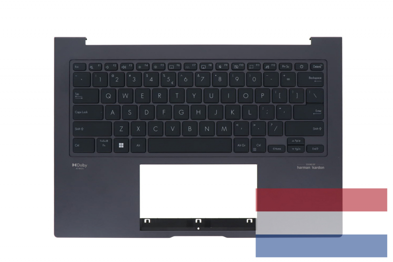 Asus ZenBook Dutch backlit keyboard gray