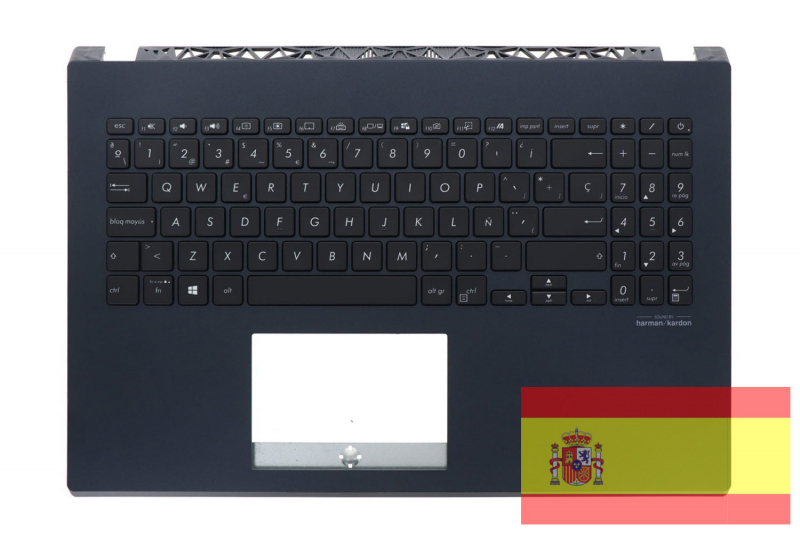Official Blue Spanish Keyboard for Asus Vivobook 15