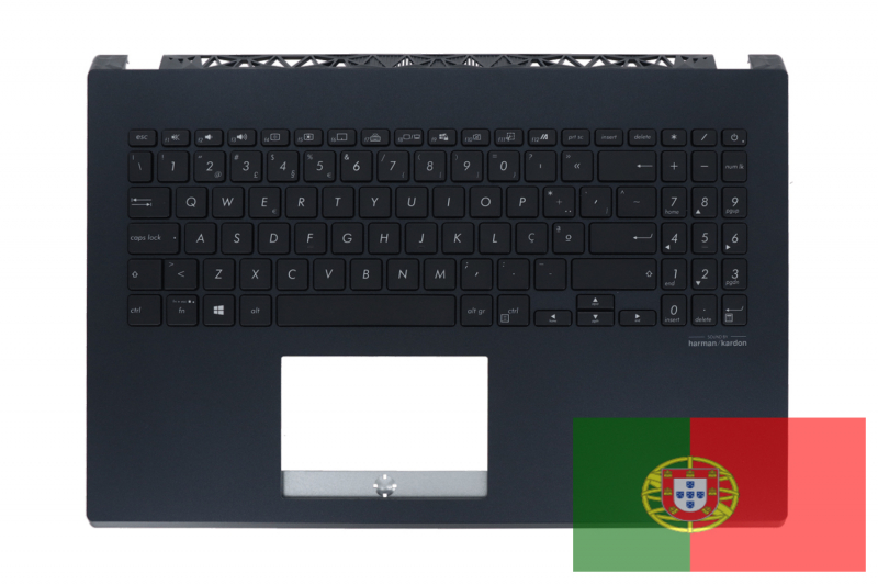 Asus VivoBook Blue backlit Portuguese keyboard