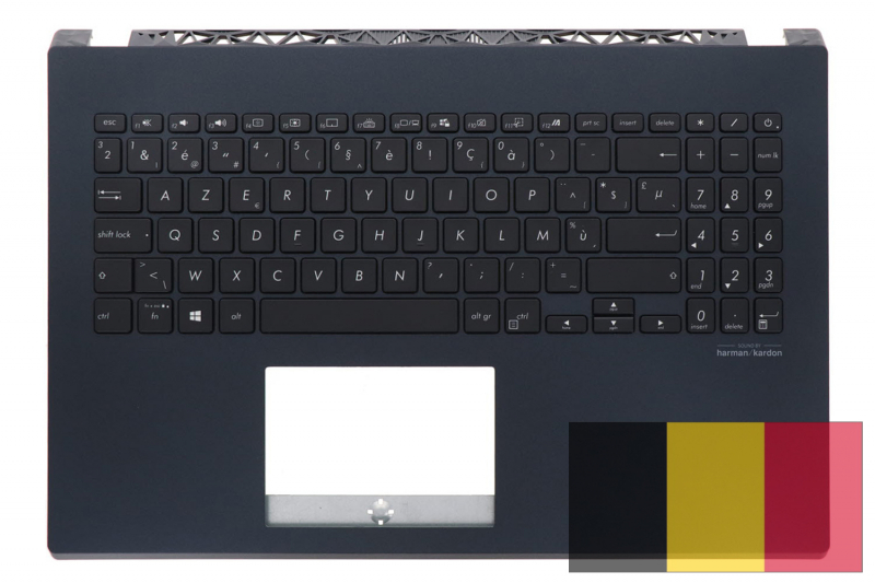 Asus VivoBook Blue backlit Belgian keyboard