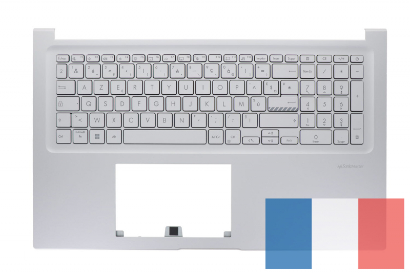 Silver backlit keyboard for Asus VivoBook Series