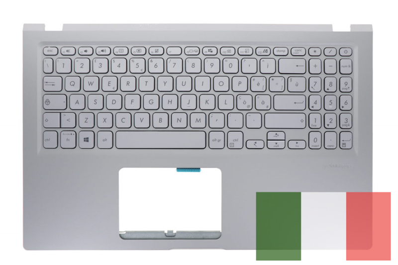 Official Italian Silver Keyboard for Asus VivoBook