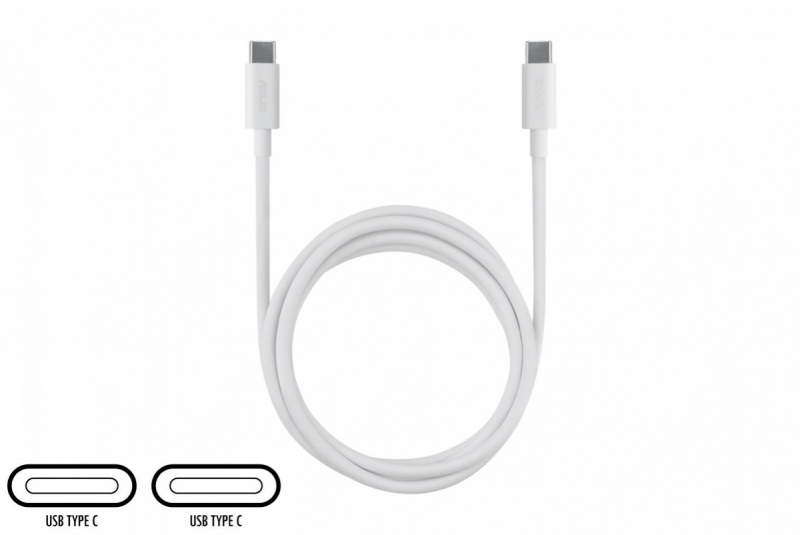 White 100W USB-C cable