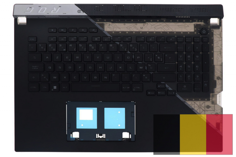 Asus ROG Strix Scar 17 Black Backlit Belgian Keyboard