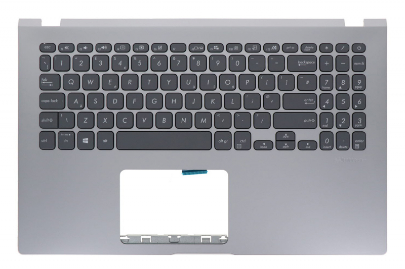 Asus Vivobook English keyboard in gray