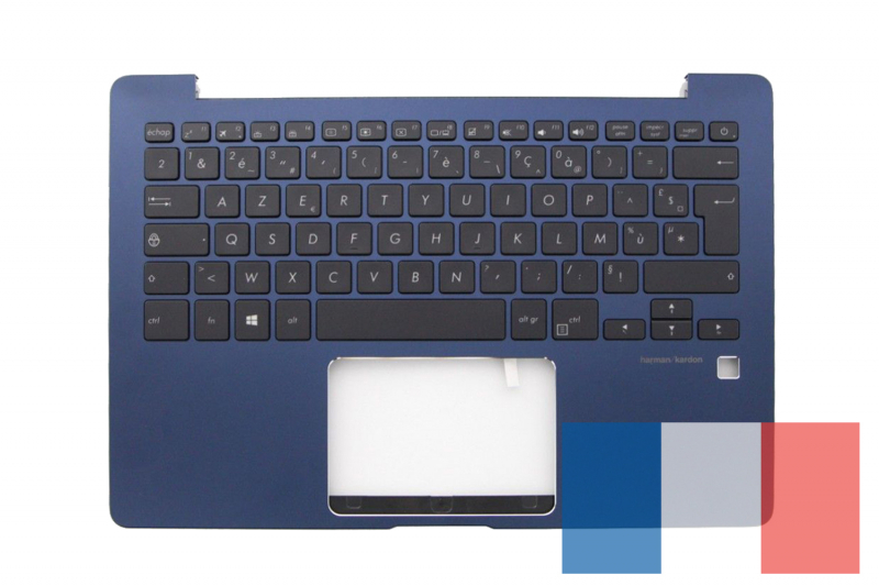 Asus ZenBook 13 blue backlit keyboard