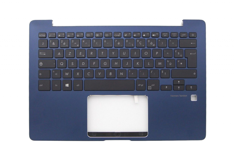Asus ZenBook 13 blue backlit keyboard
