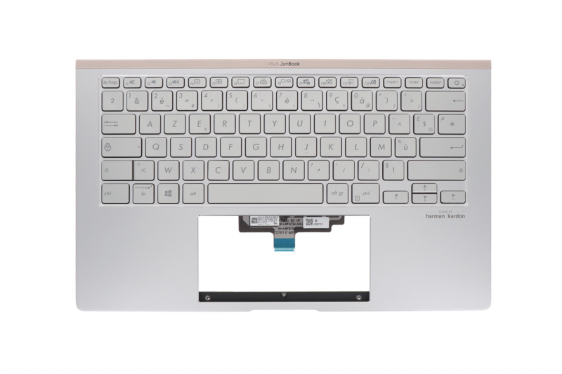 Asus backlit silver French keyboard