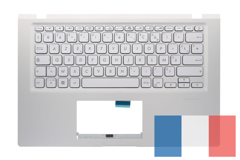 Asus Silver Backlit Keyboard Vivobook French version