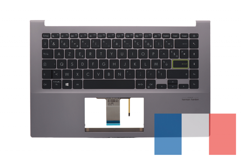 Asus backlit replacement French grey keyboard