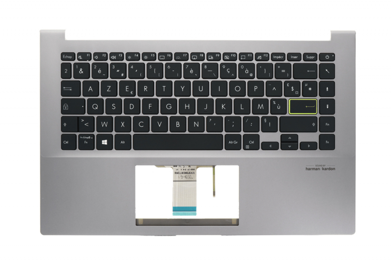 Asus gray backlit keyboard