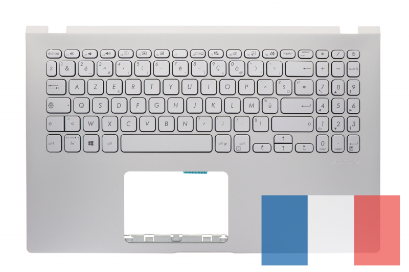 Silver replacement keyboard - Genuine Asus