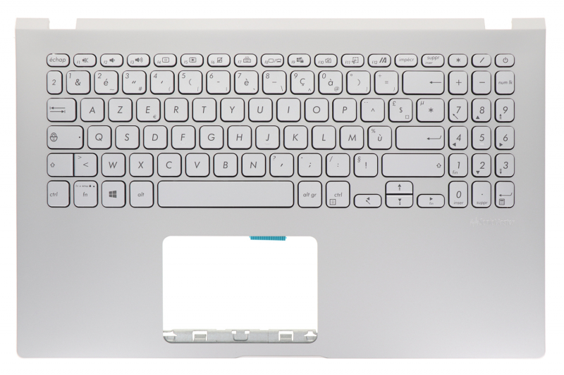 Backlit silver Asus keyboard