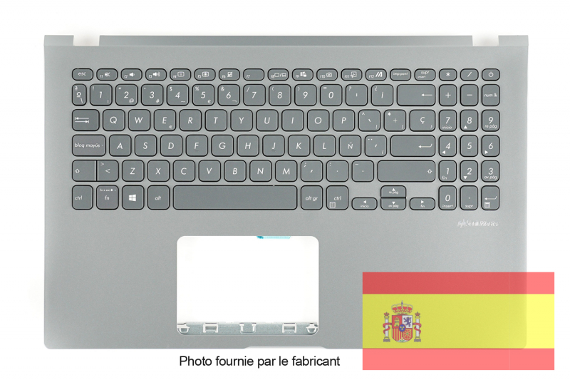 Authentic Asus Spanish Gray Replacement Keyboard