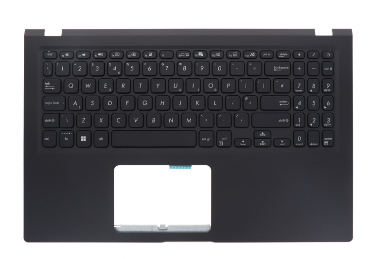 Black Asus VivoBook English QWERTY keyboard