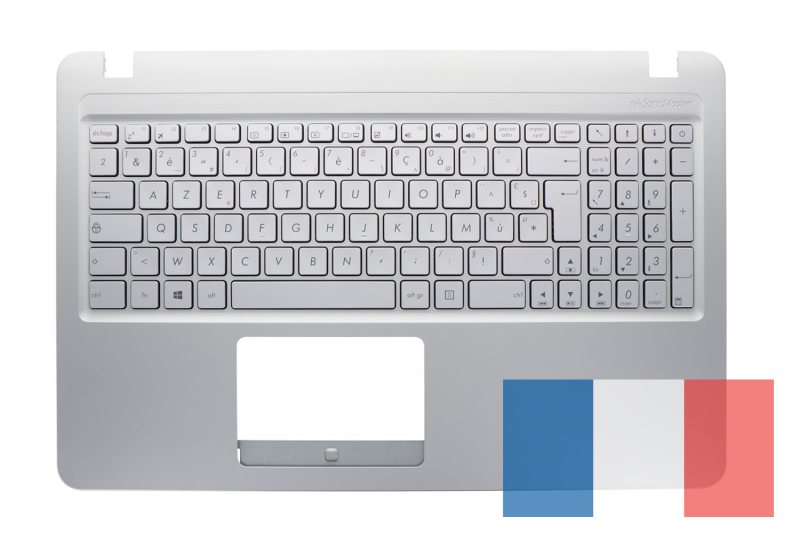 Replacement silver French keyboard for Asus