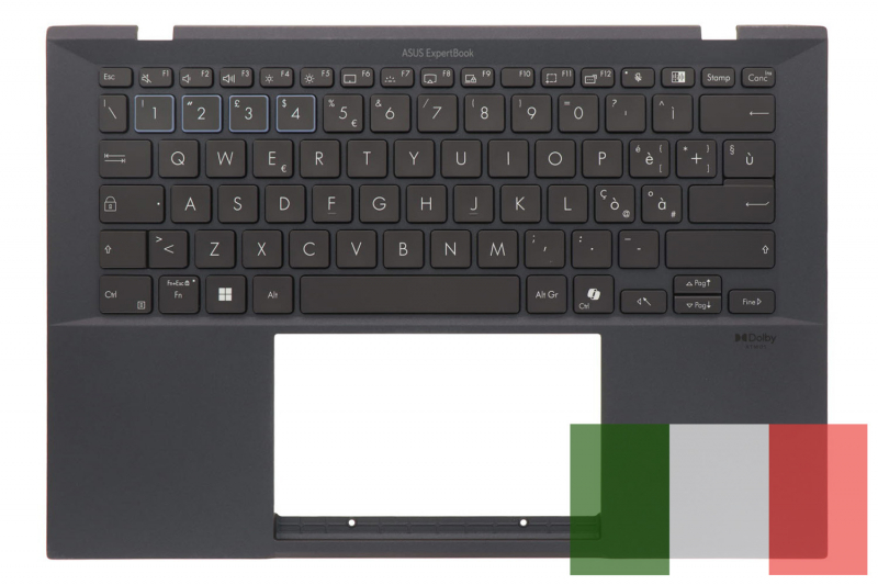 Italian keyboard ExpertBook B9 Asus - 90NX05W1-R31IT0 Italian keyboard ExpertBook B9 Asus - 90NX05W1-R31IT0