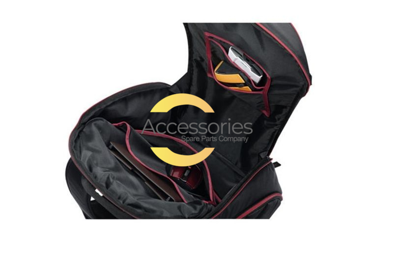 Black and red ROG Shuttle 2 Backpack 17